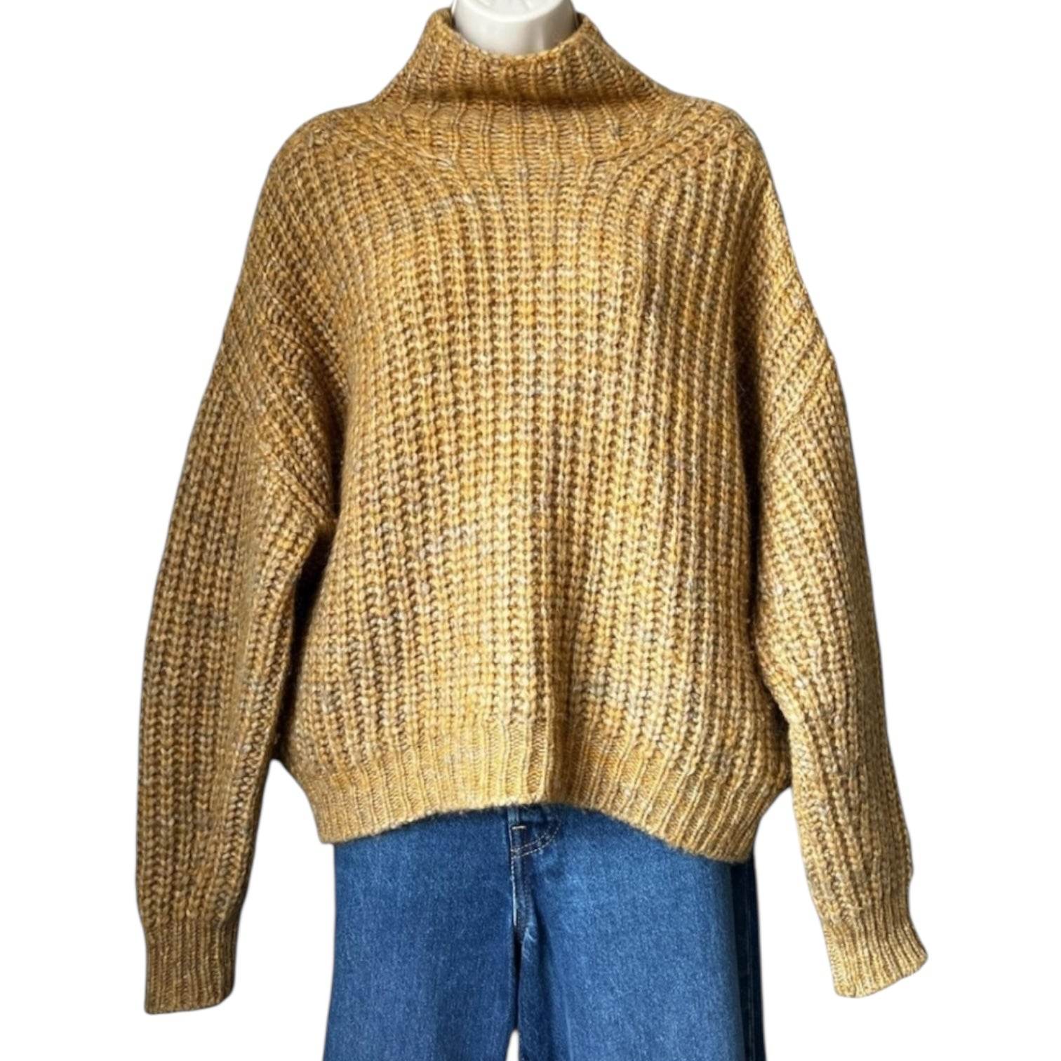 Isabel Marant Alpaca Wool Knit Jumper – Oversized, Mustard, FR38 – pre-loved