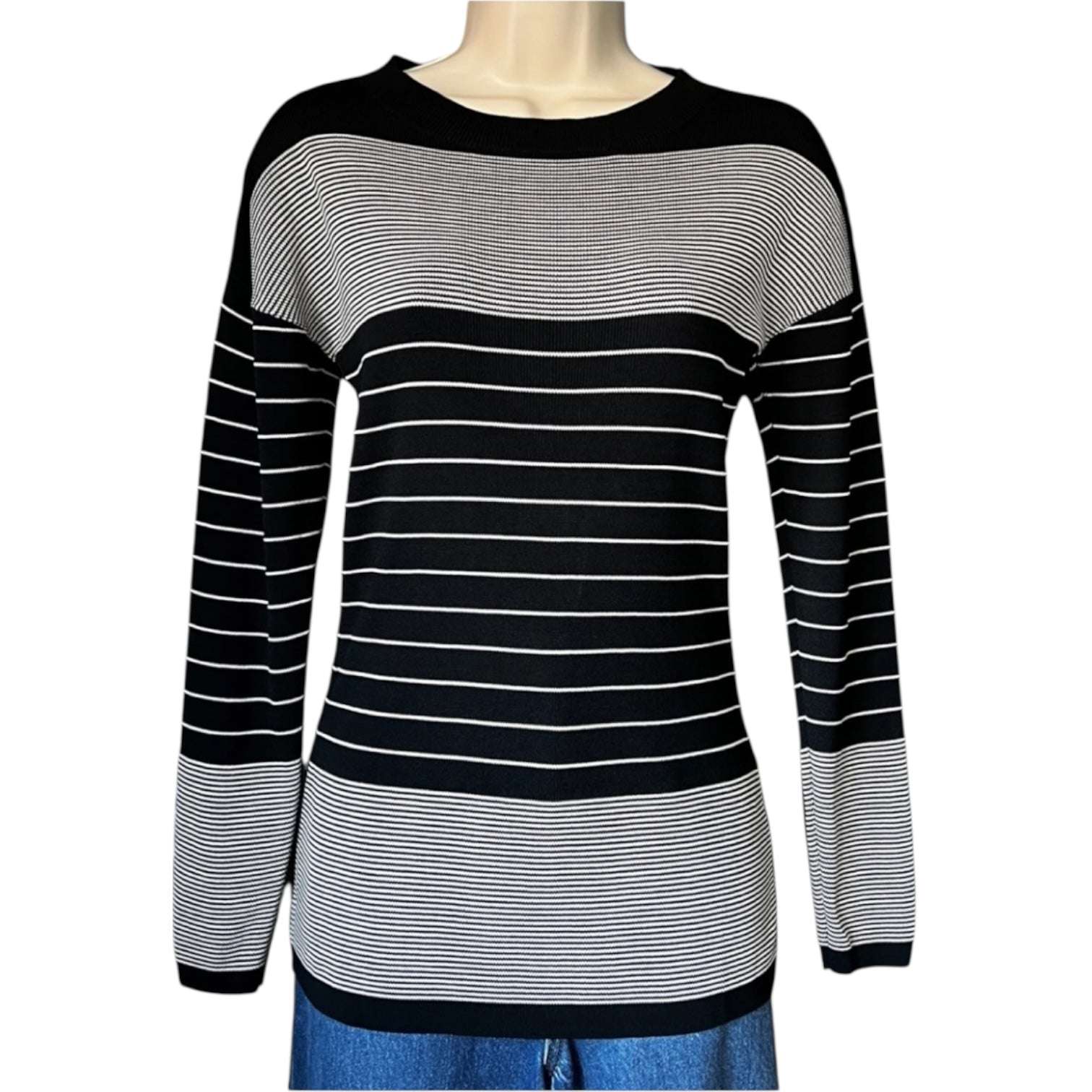 Toteme Striped Knit Jumper – Round Neck, M – pre-loved