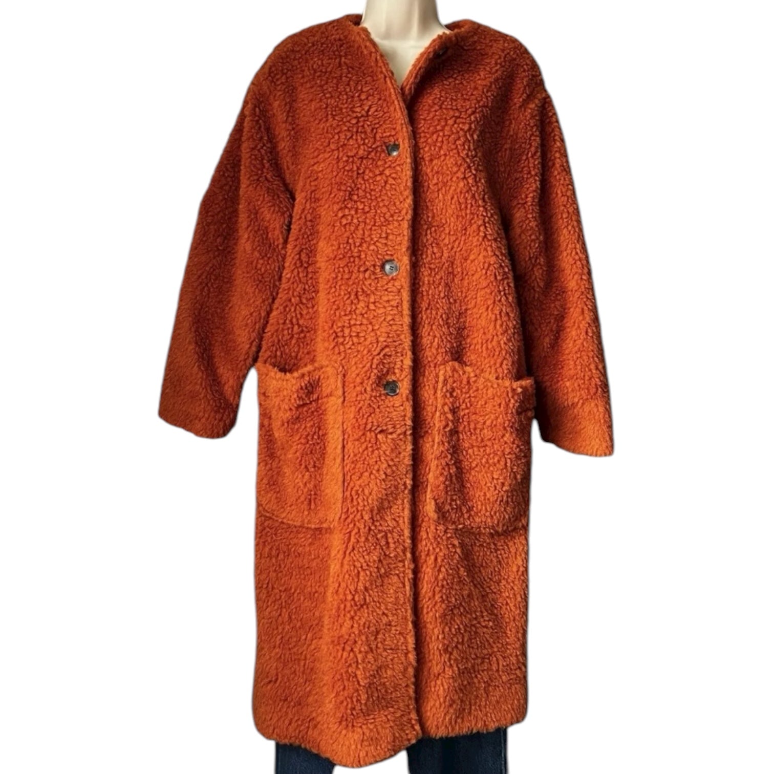 American Vintage Teddy Wool Mohair Alpaca Oversized Coat –  XS/S