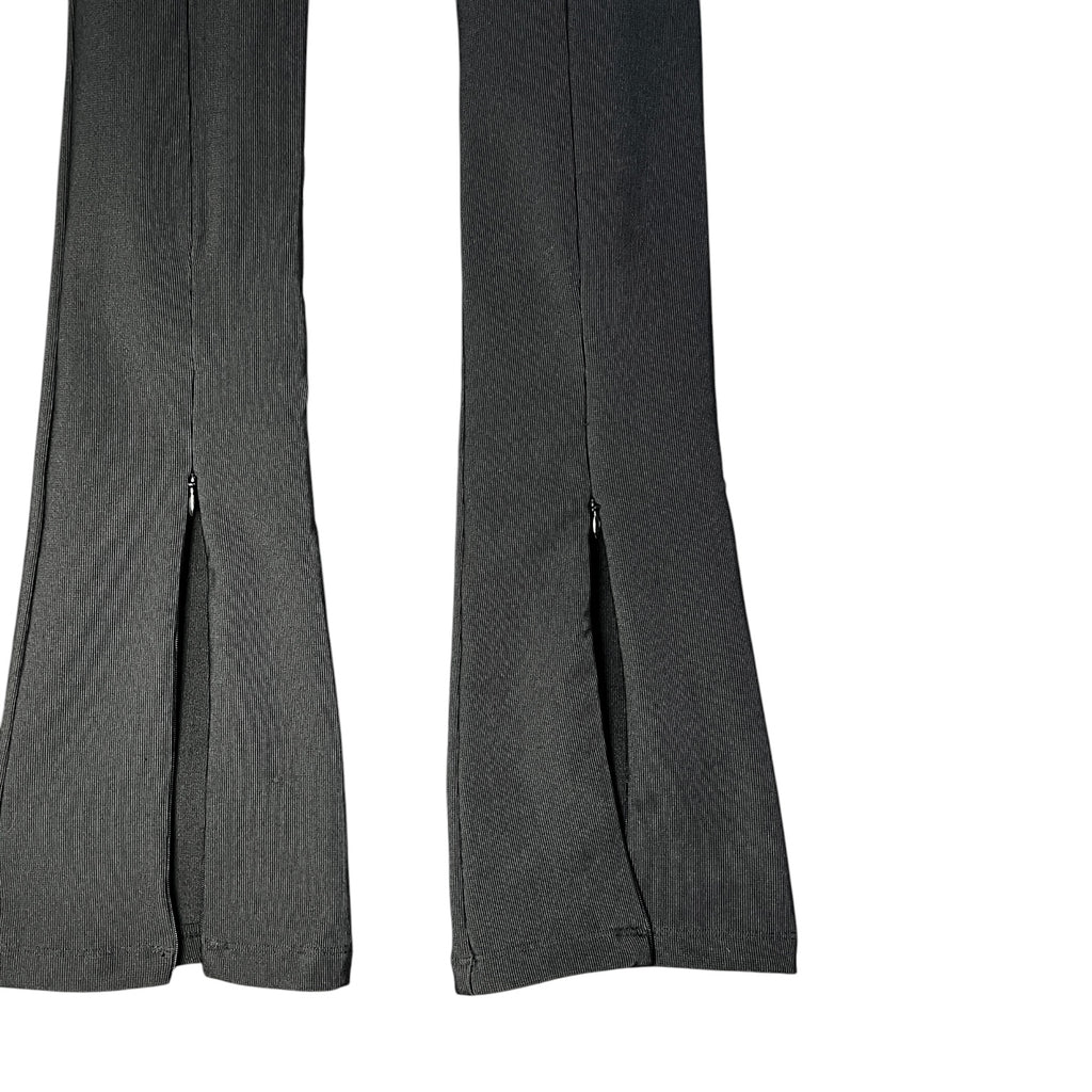 Remain Birger Christensen Ribbed Zip-Cuff Leggings Trousers – Black, EU38 (UK10)