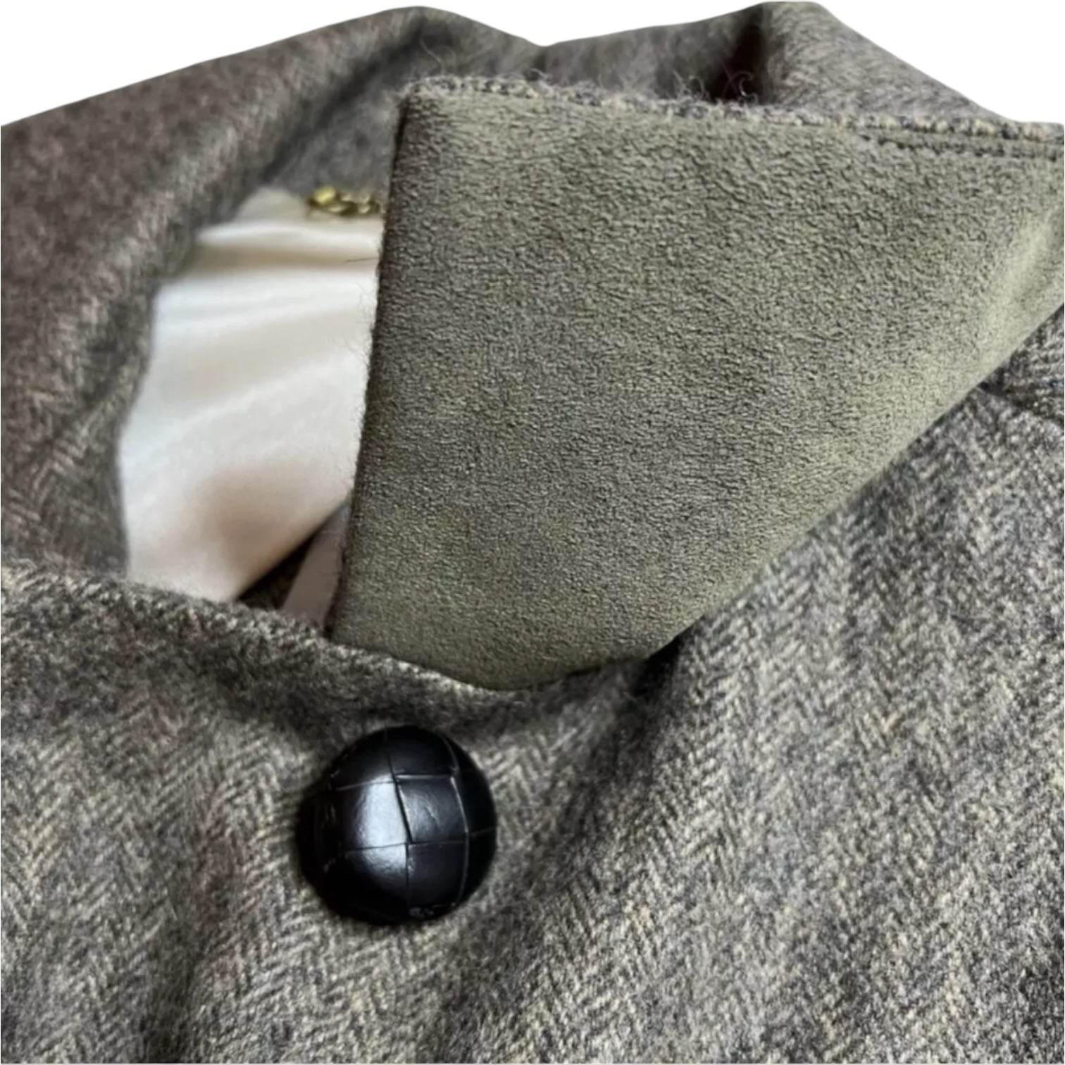 Katherine Hooker Wool Cocoon Coat – Harris Tweed, Size XS – pre-loved