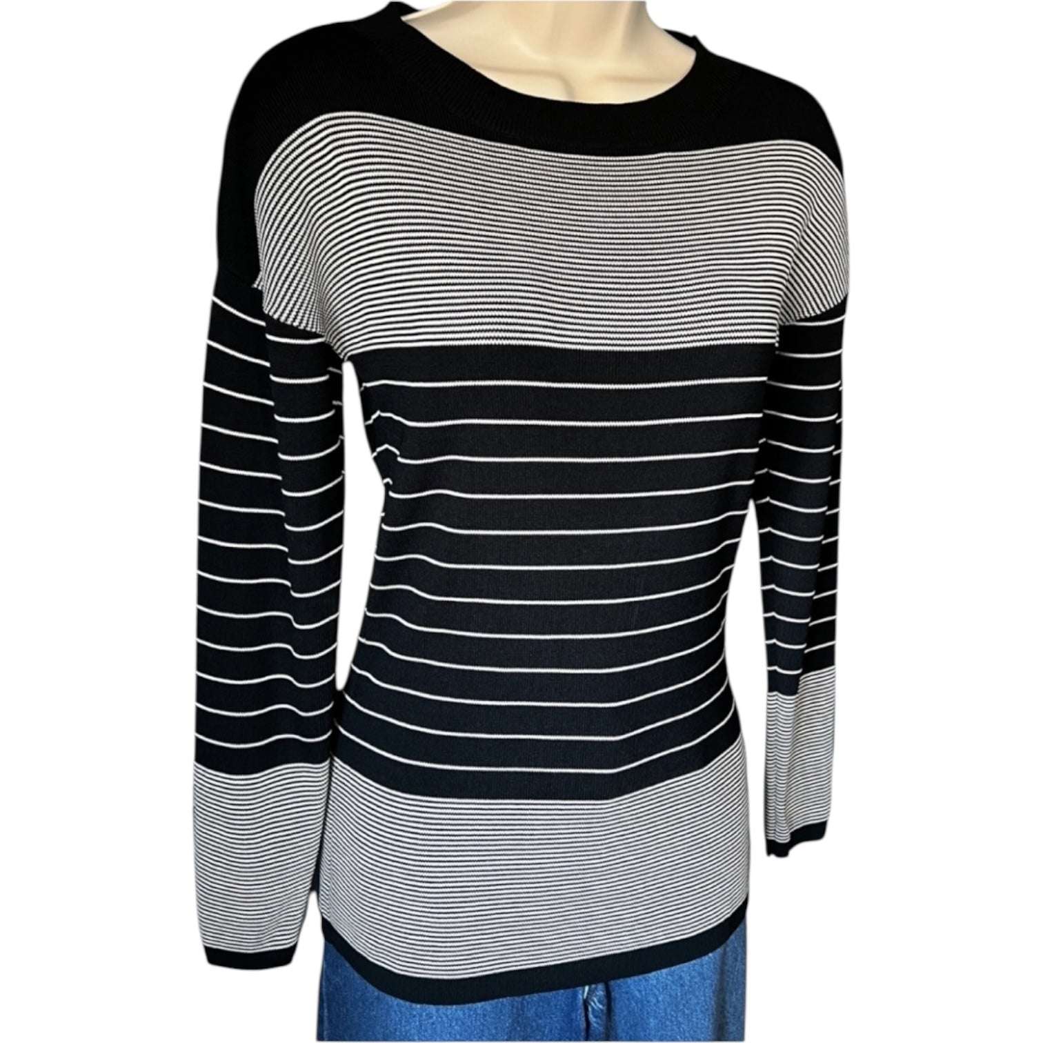 Toteme Striped Knit Jumper – Round Neck, M – pre-loved