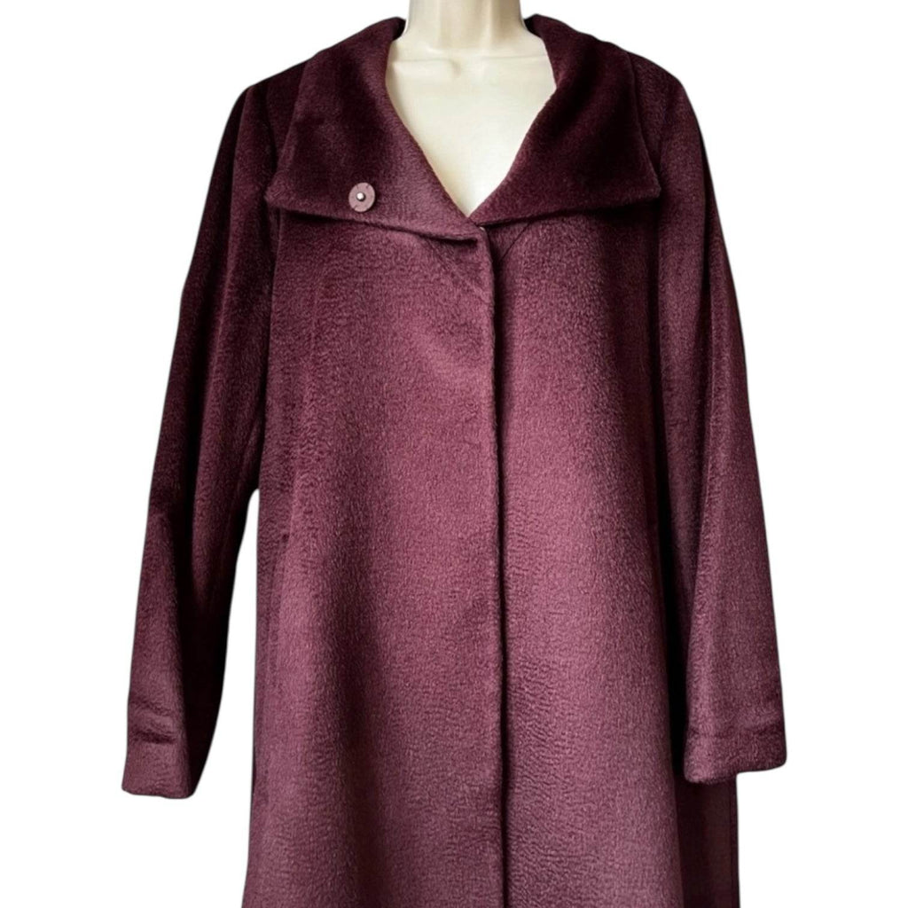 Eileen Fisher Baby Suri Alpaca Wool Sheared Coat – Luxurious, Size M – pre-loved