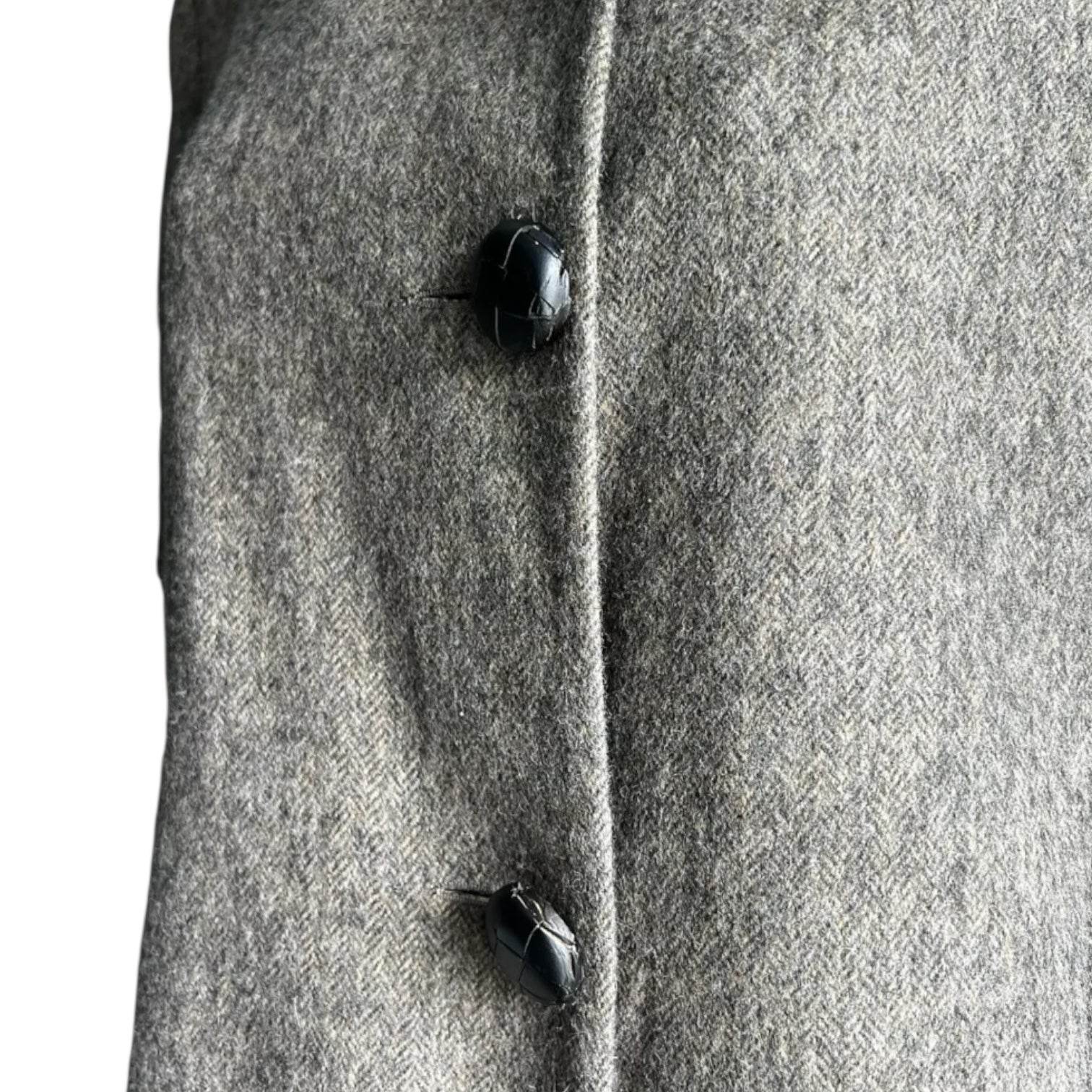 Katherine Hooker Wool Cocoon Coat – Harris Tweed, Size XS – pre-loved