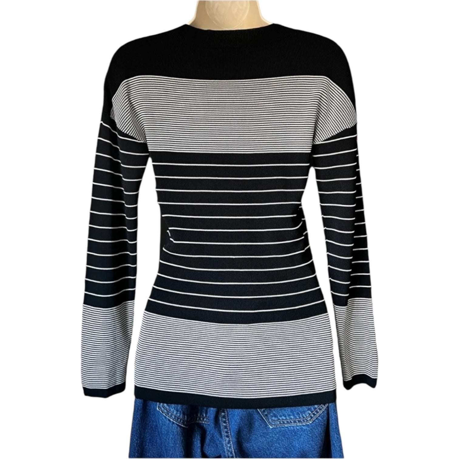 Toteme Striped Knit Jumper – Round Neck, M – pre-loved