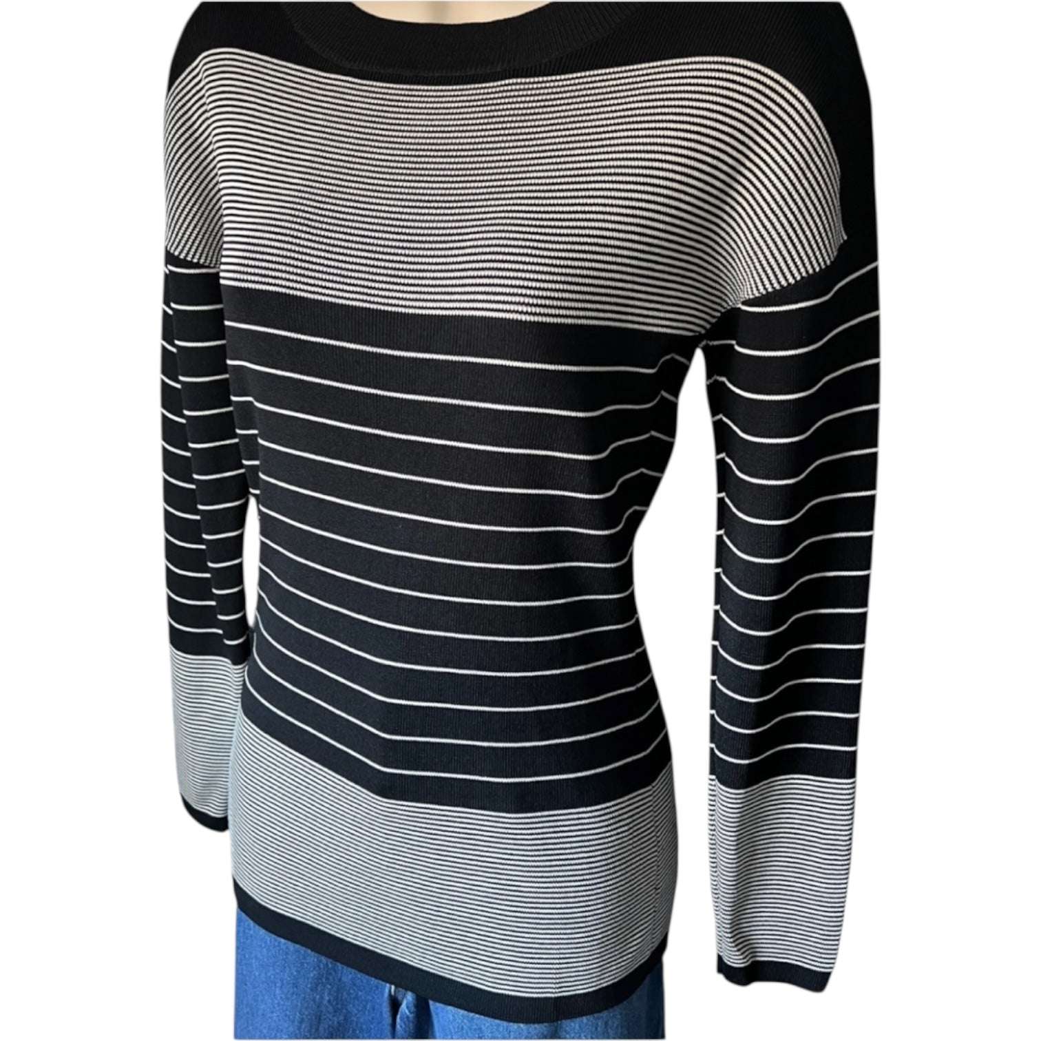 Toteme Striped Knit Jumper – Round Neck, M – pre-loved