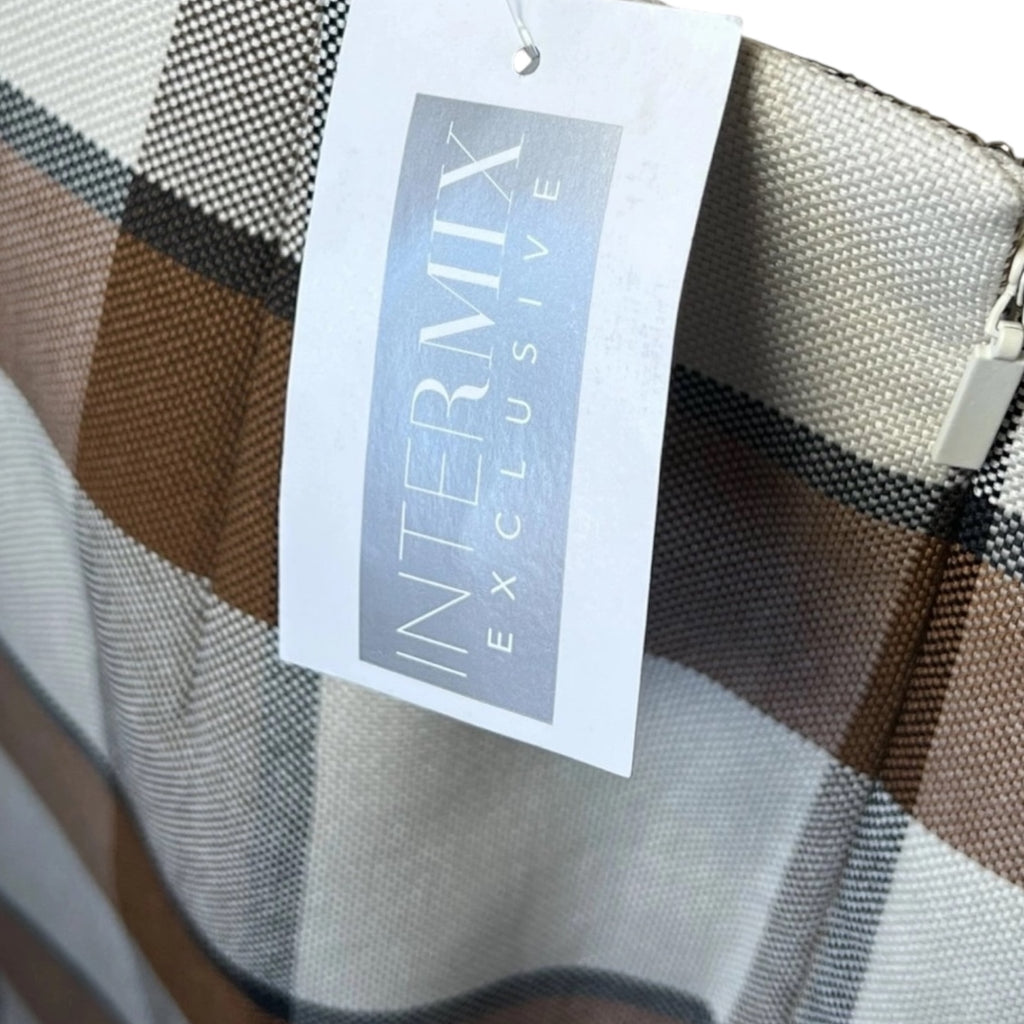 Tibi Dylan Wool Plaid Mini Skirt – Wrap Style, US2