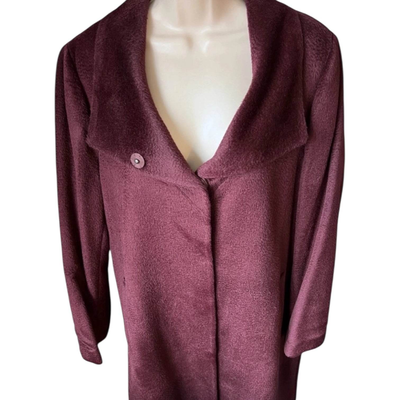 Eileen Fisher Baby Suri Alpaca Wool Sheared Coat – Luxurious, Size M – pre-loved