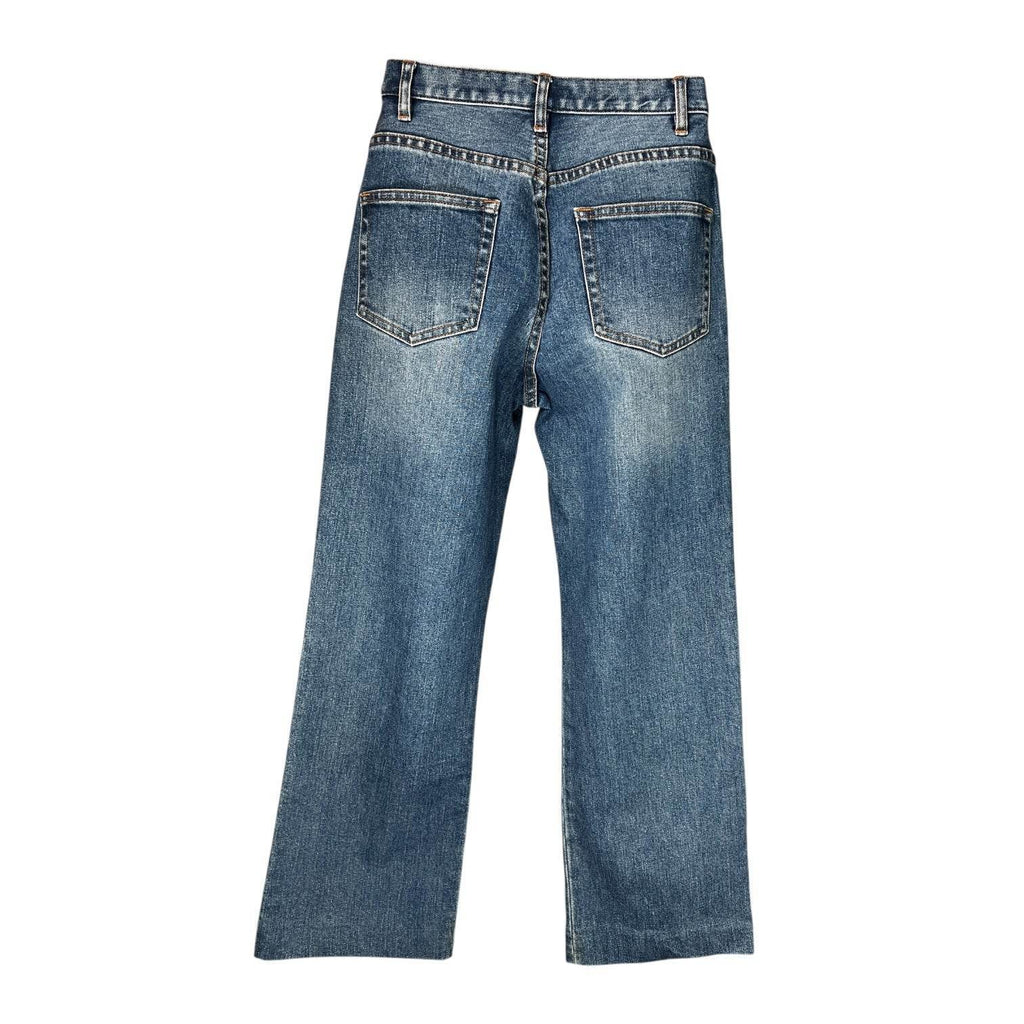 A.P.C. Sailor High Waist Cropped Jeans – Modern Straight Leg, Blue Denim 27 – pre-loved