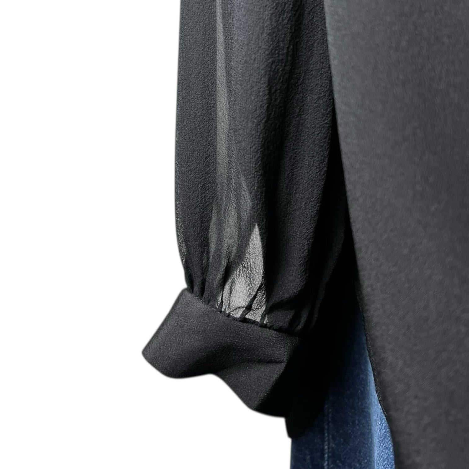 Joseph Silk Carlton Keyhole Long Sleeve Blouse – FR38