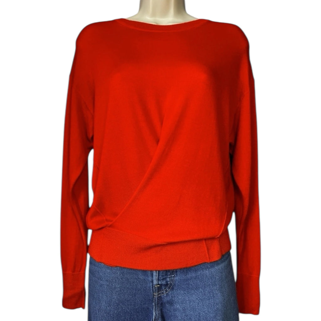 Isabel Marant Cashmere Silk Knit Jumper – Faux Wrap Sweater, FR36