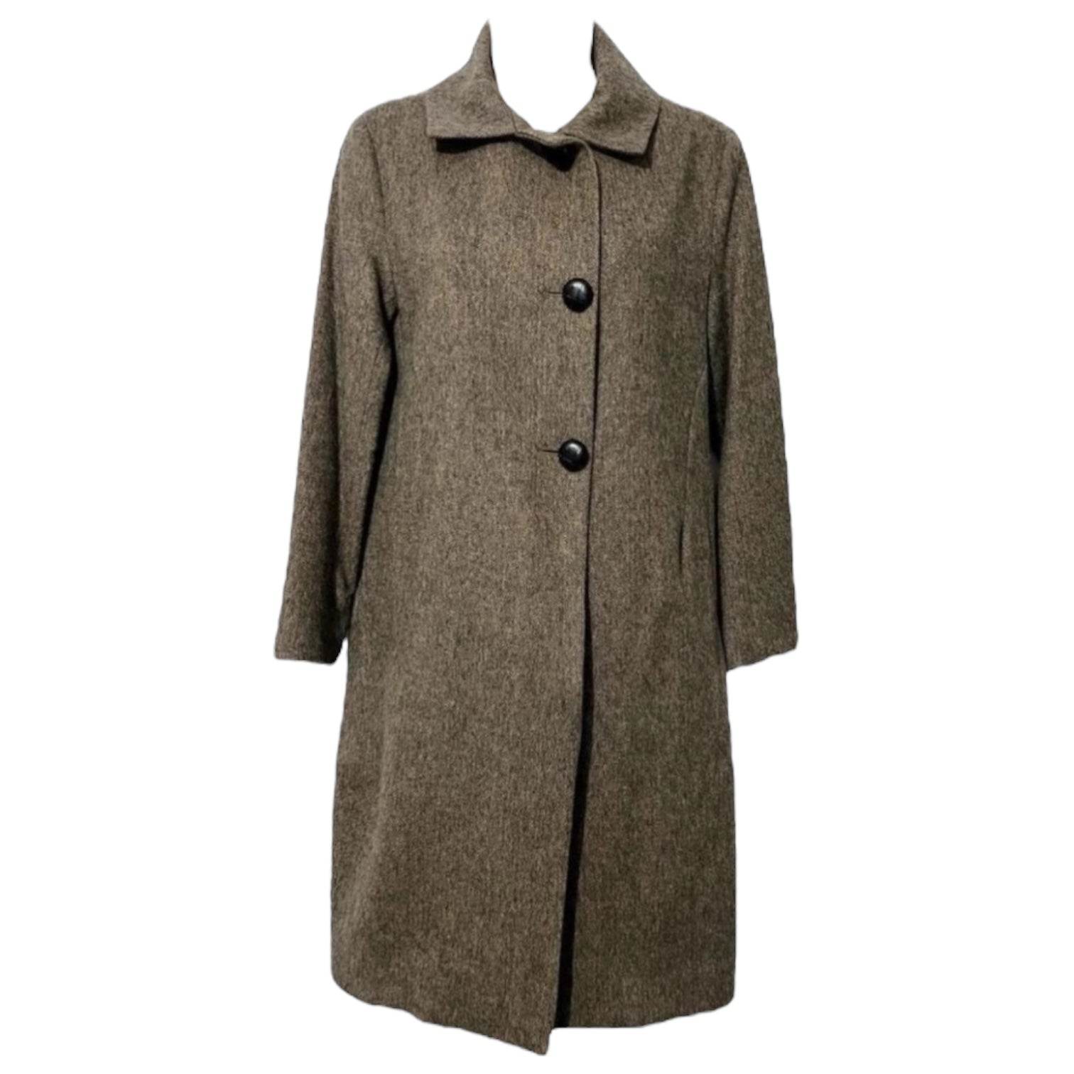 Katherine Hooker Wool Cocoon Coat – Harris Tweed, Size XS – pre-loved