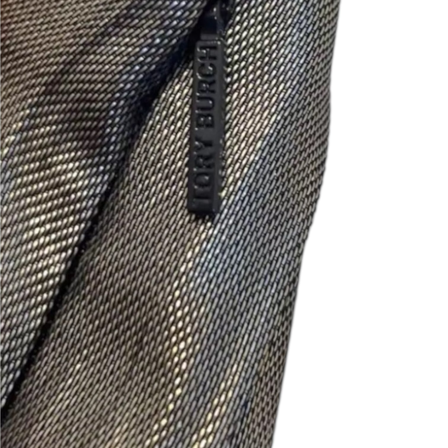 Tory Burch Pleated Silk Mini Skirt – Metallic, US10